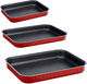 Tefal Oven Tray Set, 3 Pieces - Red product image 1