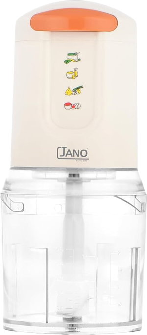 قطاعة طعام جانو، 300 واط، 0.5 لتر، شفرتين ستانلس ستيل، JN02404 - ابيض product image