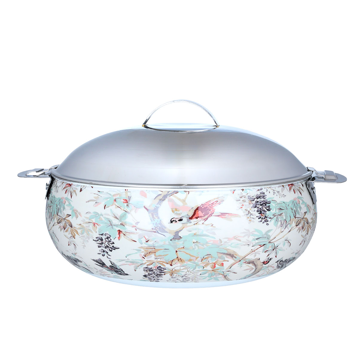 حافظة طعام استيل السيف غاليري، 36 سم، نقوش - فضي product image