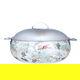 حافظة طعام استيل السيف غاليري، 36 سم، نقوش - فضي product image 1