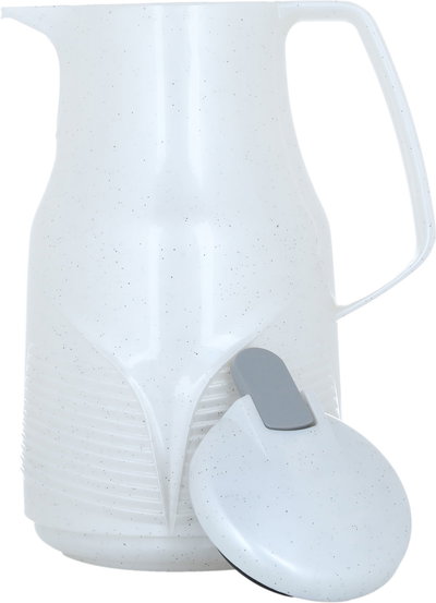 ترمس الراين، 1 لتر، ضغاط، حافظة داخلية زجاج حراري - ابيض product image 5