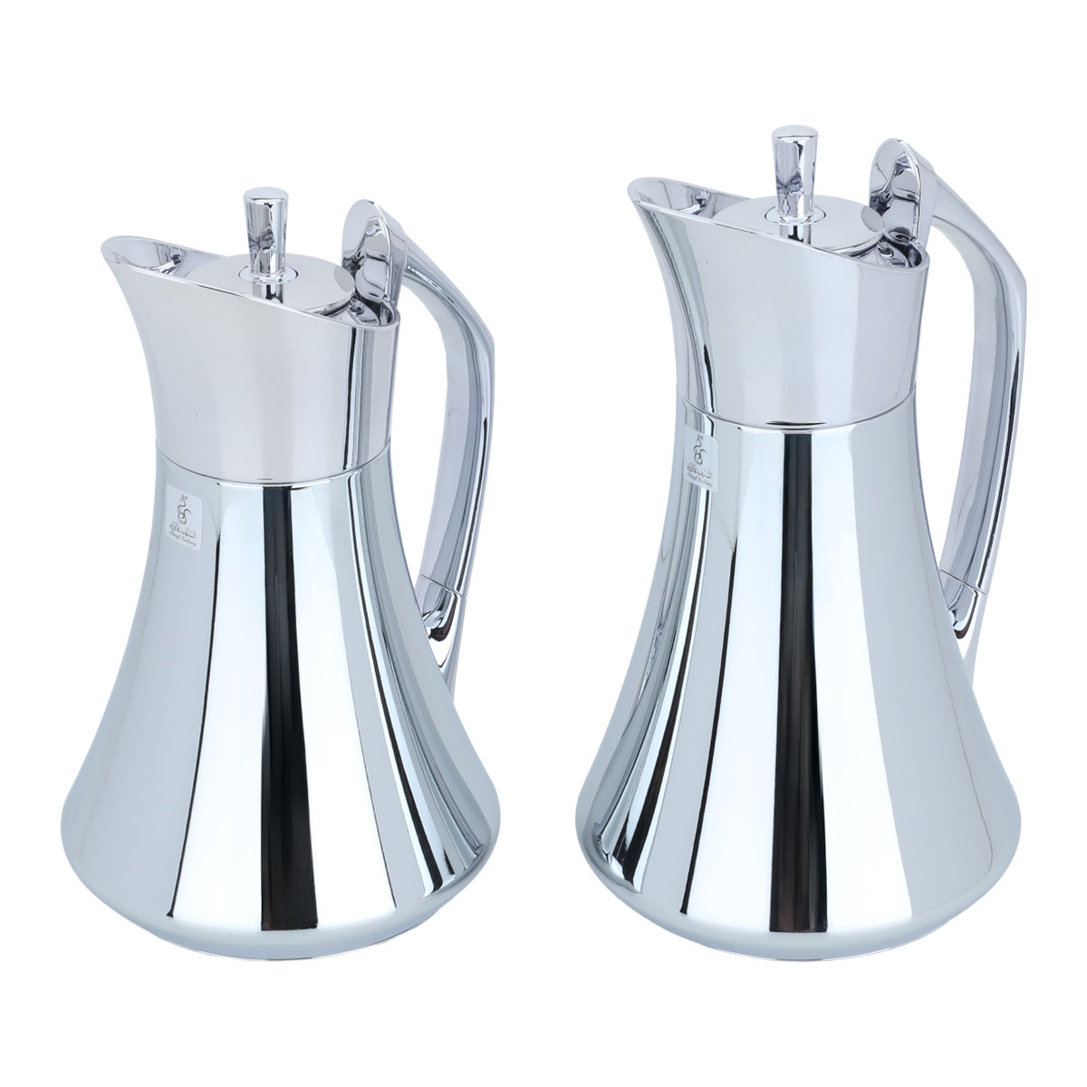Al Saif Gallery Karma thermos set, 1 liter, thermal glass inner container, steel outer shell - silver product image 2