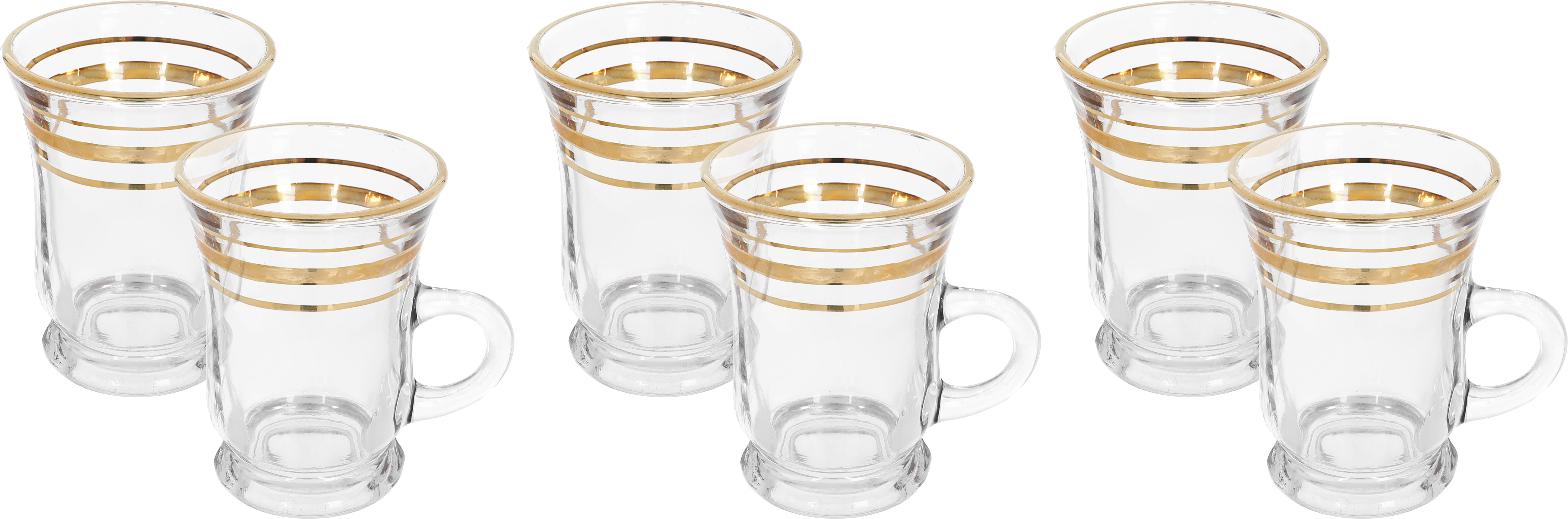 طقم بيالات زجاج السيف غاليري، 6 قطع، 200 مل - شفاف product image