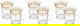 Al Saif Gallery Glass Bialat Set, 6 Pieces, 200 ml - Clear product image 1