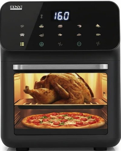 قلاية هوائية دينكس، 1350 واط، 12 لتر، شاشة ديجيتال، DX2081 - رمادي اسود product image 1