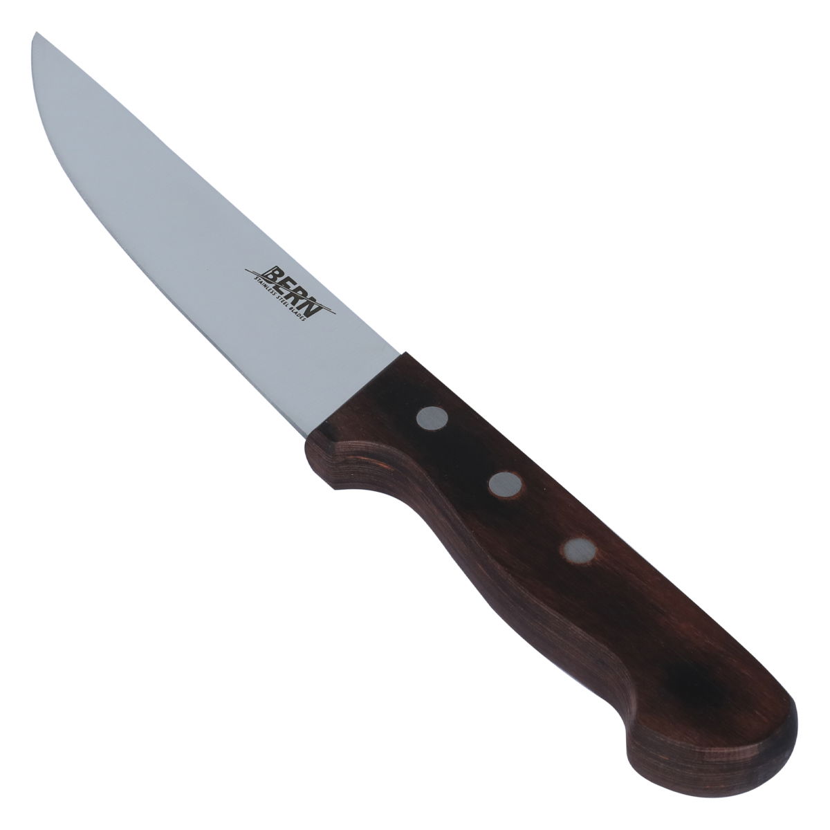 Al Saif Gallery steel knife, size 6, with wooden handle - black product image 2