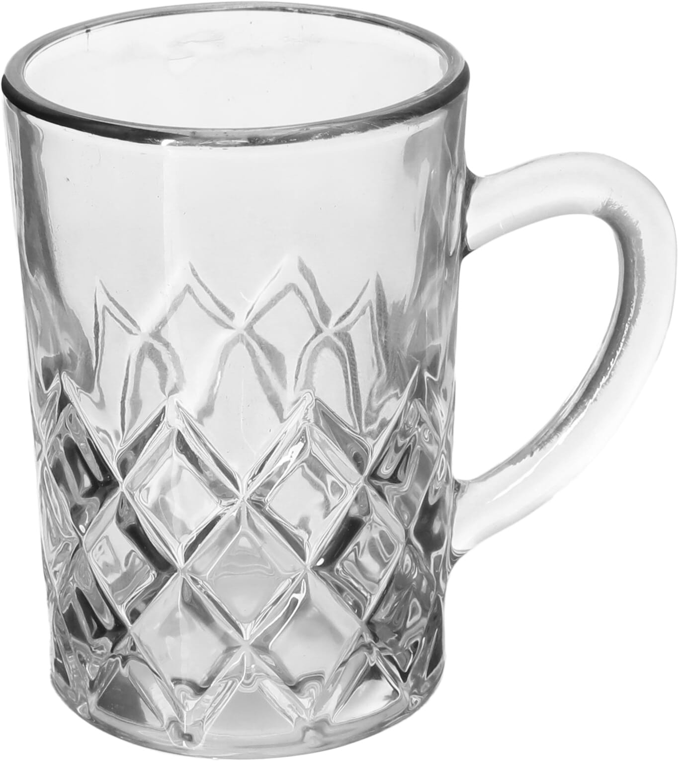 Max Glass tea set, with golden script, 6 pieces - transparent product image 3