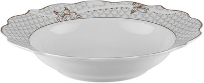 طقم سفرة فلورا بورسلان السيف غاليري، 65 قطعة - أبيض product image 4