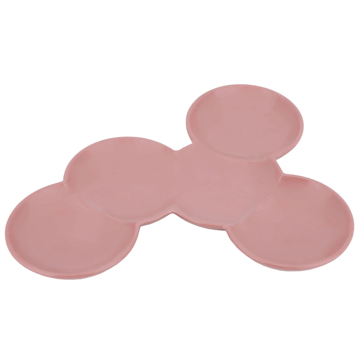 Al Saif Gallery Ceramic Serving Plate, 25X20X2 Cm, 5 Boxes - Pink product image