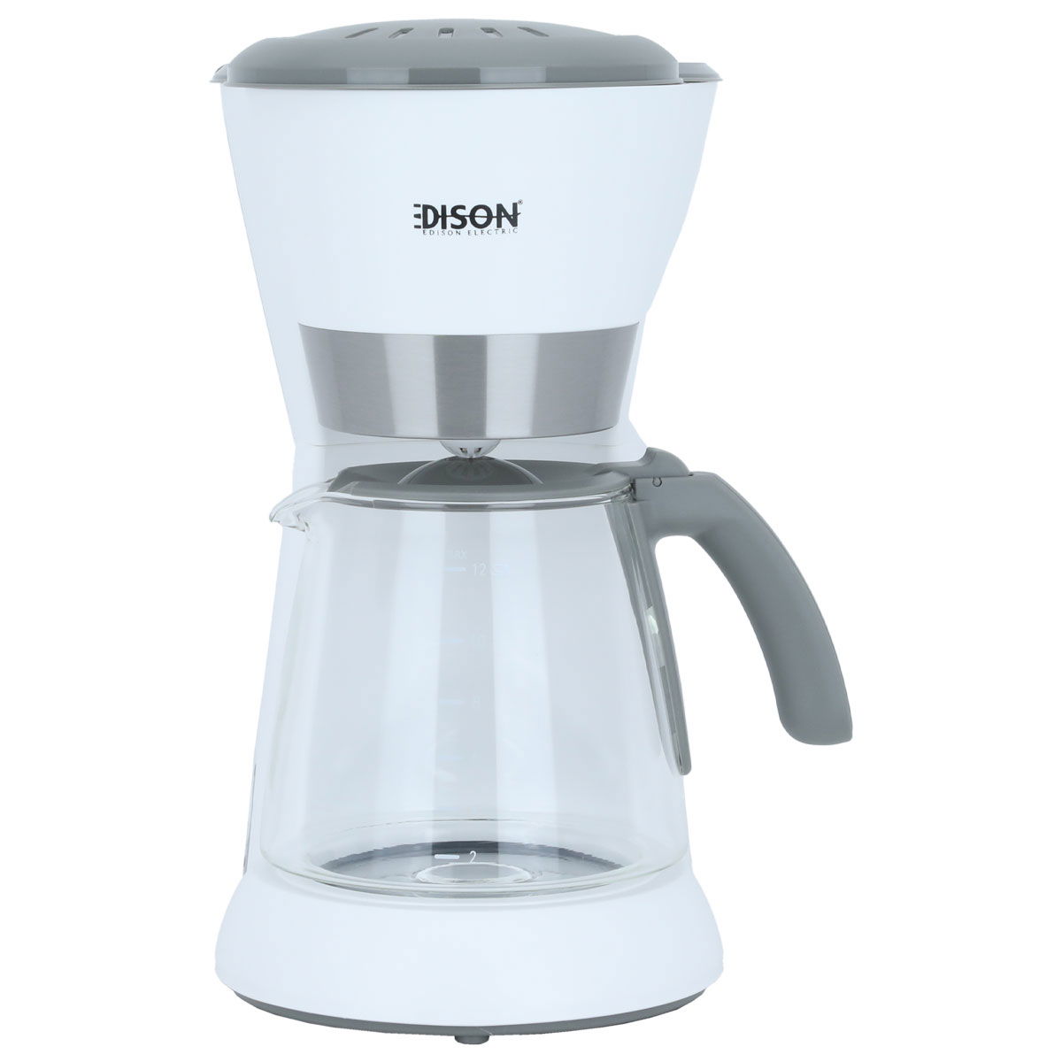 Edison Drip Coffee Maker, 1.5L, 1000W - White Gray product image 2
