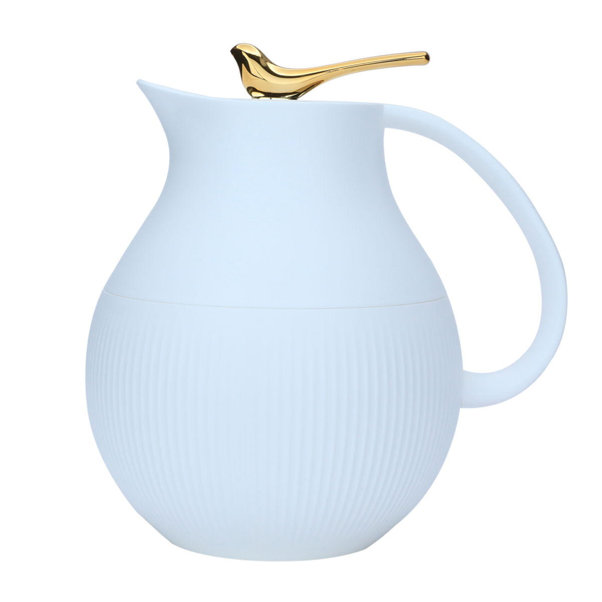 Al Saif Gallery Royal 6 thermos, 950 ml, glass inner container, plastic outer shell - white product image 1