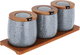 طقم علب بهارات استيل السيف غاليري، 3 قطع - رمادي فاتح product image 3