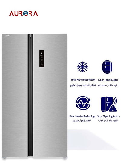 ثلاجة نوفروست اروروا، 612 لتر، 21.6 قدم، نظام منع تكون ثلج، AR-840SNFT - فضي product image 5