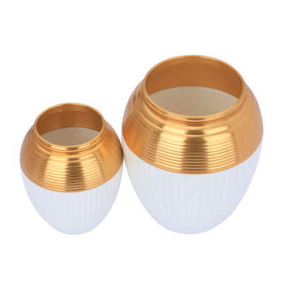 Al Saif Gallery Porcelain Spice Boxes Set, 8 Pieces - White Golden product image 5
