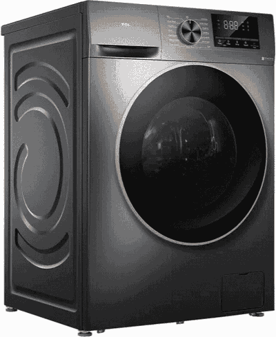 غسالة بمجفف تي سي إل، 10/7 كجم، تحميل أمامي، انفرتر، شاشة ديجيتال - رمادي غامق product image 3