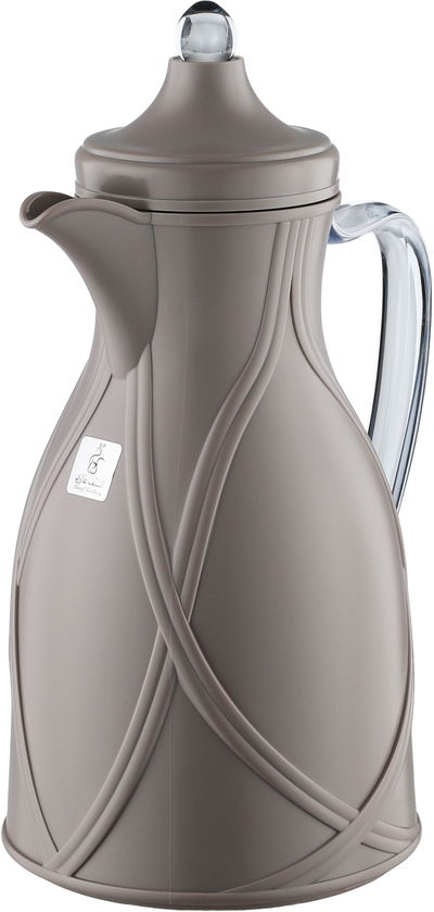 طقم ترامس طيف السيف غاليري، 0.7 / 1 لتر، 2 قطعة، خامة داخلية زجاج، يد شفاف، غطاء ضغاط - رمادي فاتح product image 8