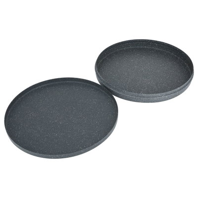 صينية مسطحة جرانيت السيف غاليري، 30سم، غطاء- رمادي product image 3