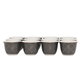 Al Saif Gallery Porcelain Arabic Coffee Cups Set, 12 Pieces - Golden Gray product image 2