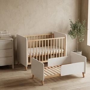 سرير اطفال خشب، 130×70 سم - ابيض product image