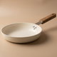 Tornado Ceramic Frying Pan, 20 cm, Wooden Handle - Beige product image 1