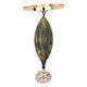 طاولة تقديم دائرية استيل وهج الماسة، 31×16×58 سم - ذهبي product image 1