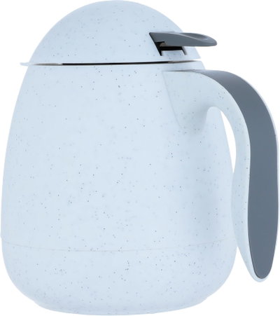 Al-Rhine thermos, compressor, 0.5 litres, thermal glass inner container, plastic outer shell - white product image 3