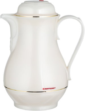 Rotpont 330 Thermos, 1 Liter, Glass Inner Container, Plastic Outer Body - Off White product image 2