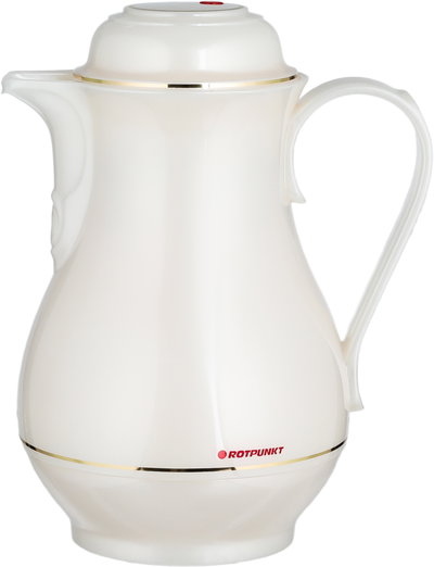 Rotpont 330 Thermos, 1 Liter, Glass Inner Container, Plastic Outer Body - Off White product image 2