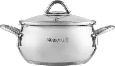 طقم قدور ستاينلس استيل تومبك كوركماز، 6 قطع - فضي product image 3
