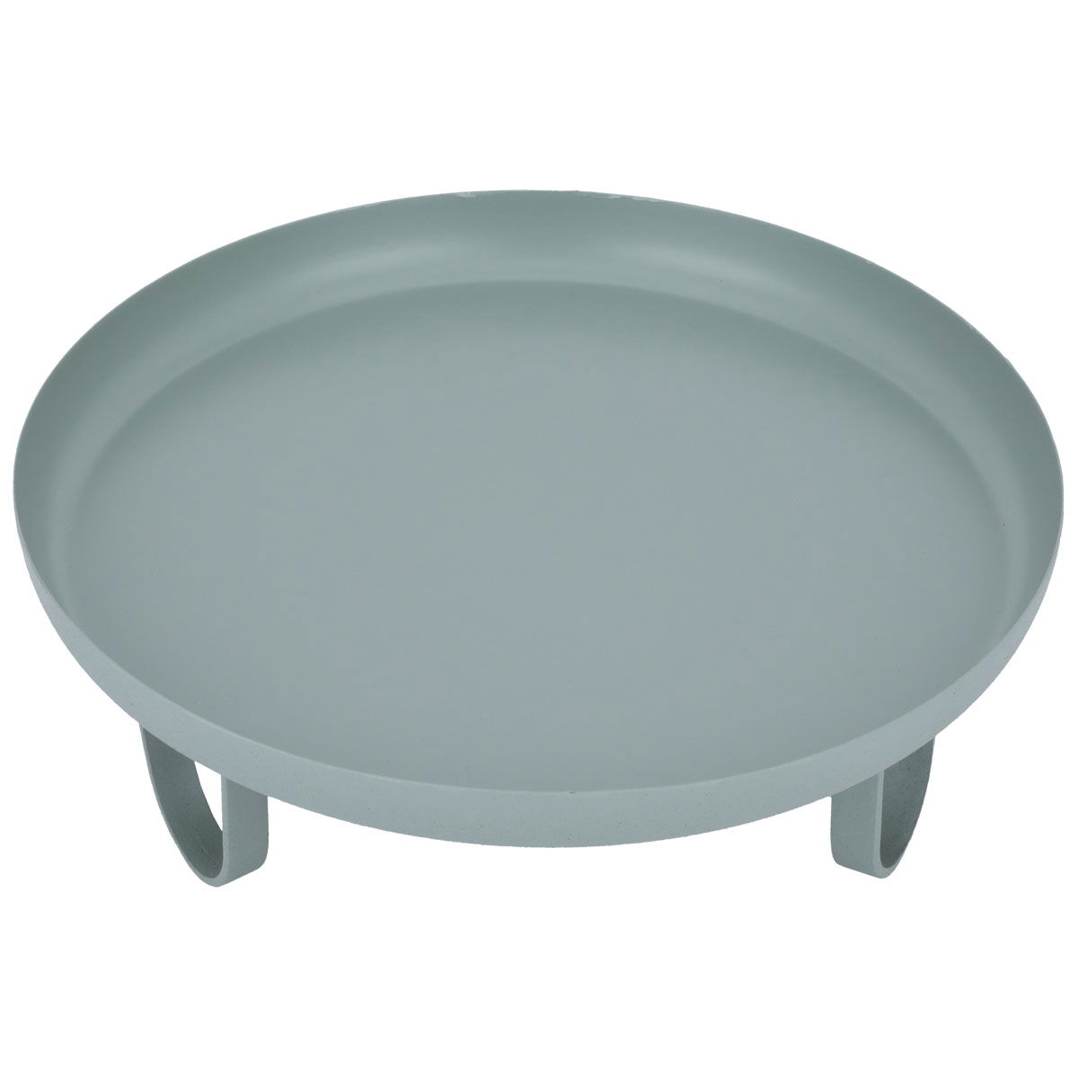 Steel Al Saif Gallery serving stand, round with legs - green product image 2