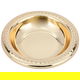 Noa Steel Al Saif Gallery Plate, Round - Gold product image 1