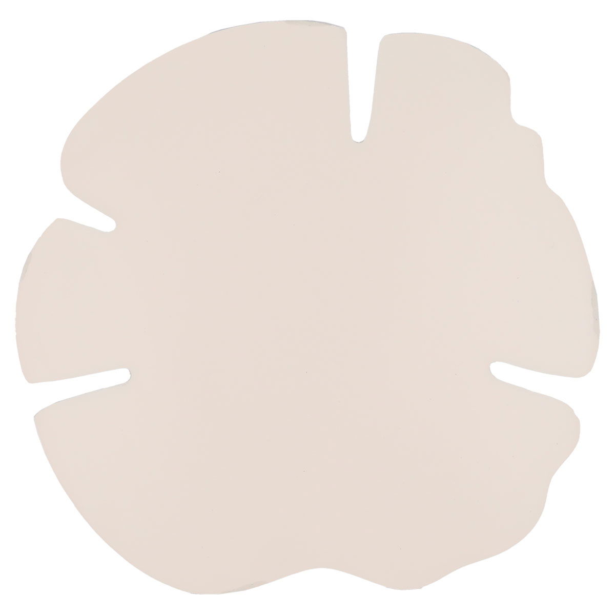 صحن حلا حديد مطلي السيف غاليري، 27×27×2.9 سم، شكل ورق شجر - بيج فاتح product image 2