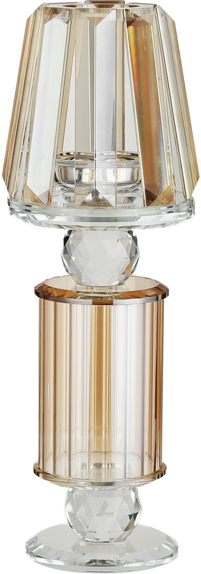 مبخرة زجاج السيف غاليري، 9.5x9.5x28.5 سم - شفاف عسلي product image 1