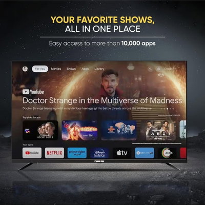 تلفزيون سمارت بدون ايطار نيكاي، 50 بوصة، 4K UHD، شاشة QLED، نظام ويب او اس، ريموت كنترول، NIK50MEU4QLED6 - أسود product image 2