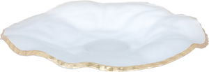 صحن حلا زجاج السيف غاليري، 27×27×4 سم - شفاف ذهبي product image