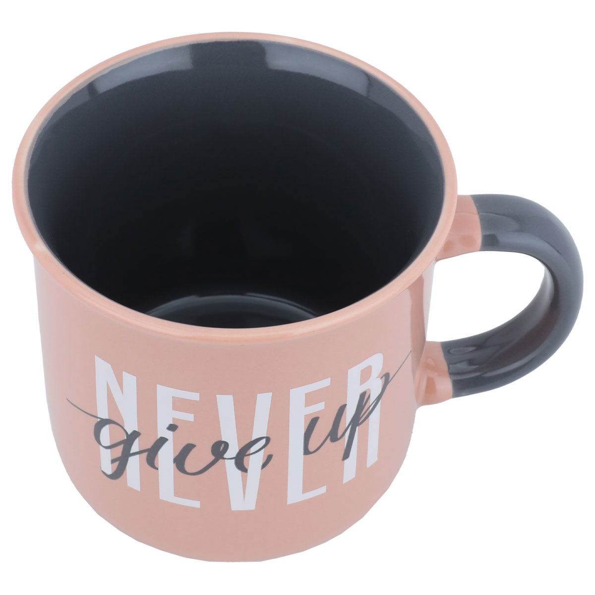 Al Saif Gallery porcelain mug, 400 ml, with black-pink handle product image 2