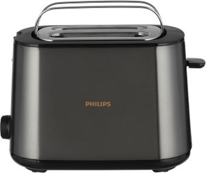 حماصة خبز فيليبس، 950 واط، شريحتين، 8 اعدادات، HD2650/31 - اسود product image