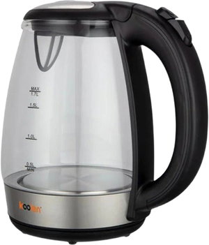 غلاية مياة كهربائية كولن، 2200 واط، 1.7 لتر، 800102048 - اسود شفاف product image