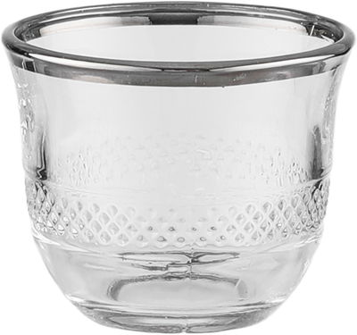 طقم فناجين قهوة سعودية زجاج السيف غاليري، 60 مل، 6 قطع - شفاف product image 2