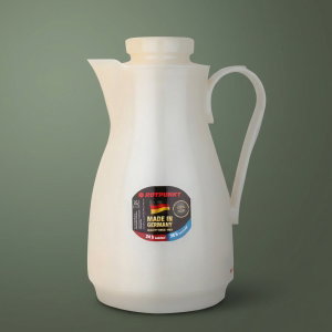 Rotpont glass thermos, 1.8 litres, plastic outer shell - pearl product image