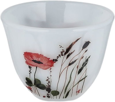Saif Plus Saudi Arabian Opal Coffee Cup Set, 12 Pieces, Large Size - White Colored product image 2
