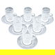 AlSaif Gallery Glass Cups and Saucers Set, 100 ml, 12 Pieces - Clear product image 1