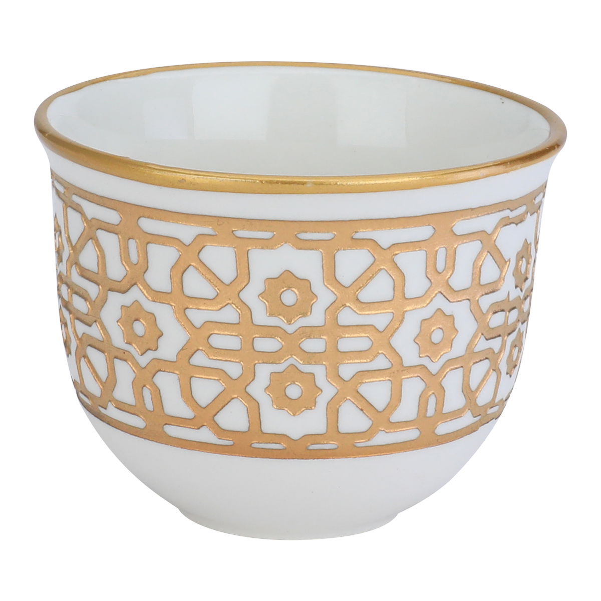 Al Saif Gallery porcelain coffee cup set, 12 pieces - white product image 1