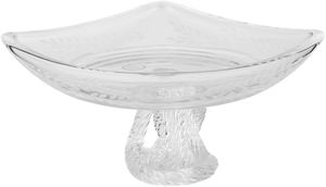 Al Saif Gallery Glass Serving Stand, 20x20x11.5 cm, Base, Square - Transparent product image 2