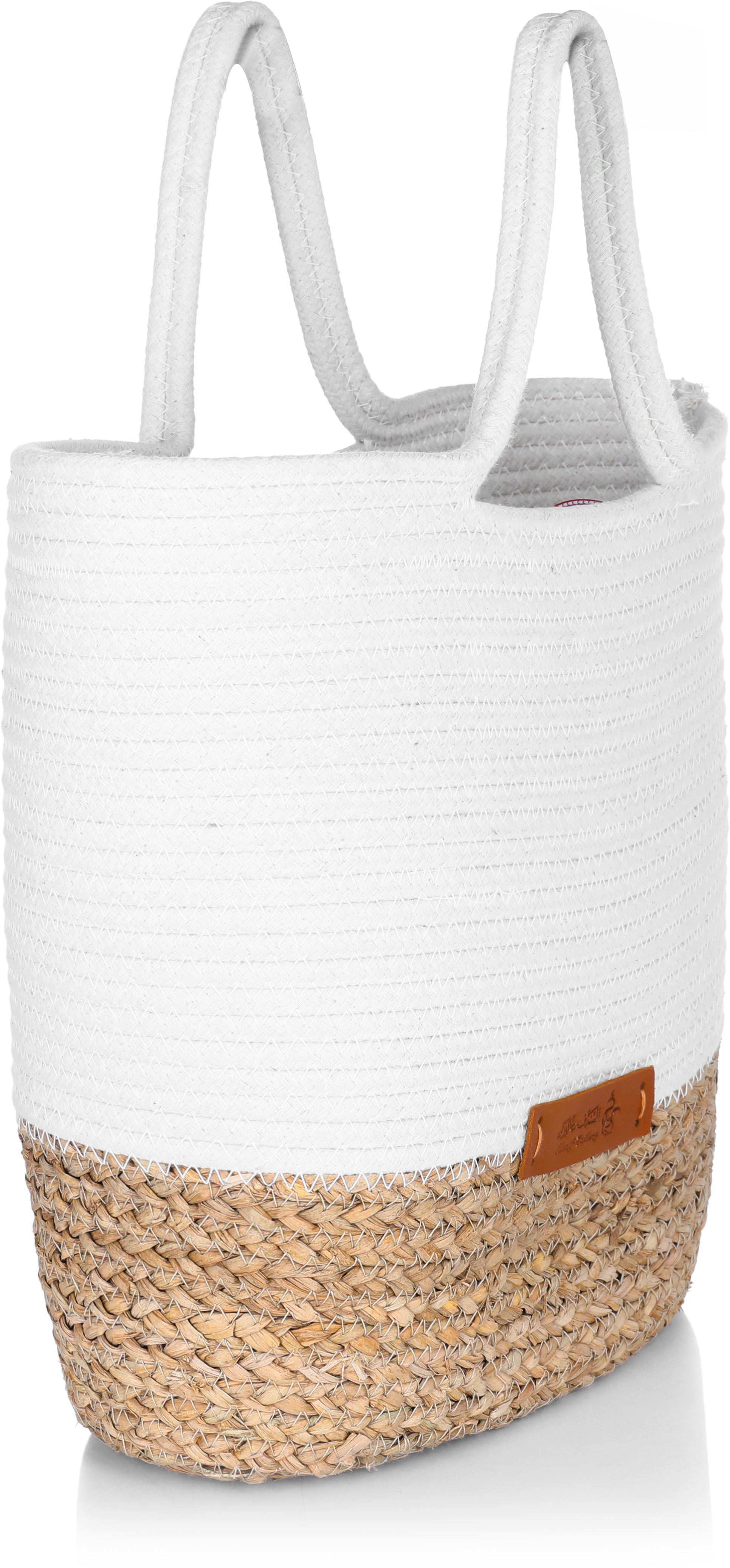 Al Saif Gallery wicker thermos bag, 36 x 36 cm - white product image 2