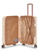 طقم شنط سفر ABS ليمرا، 4 مقاسات، 4 عجلات، WM-228 - بيج ذهبي product image 6