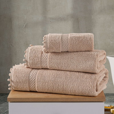 منشفة قطن، 1 قطعة، 170 × 90 سم - بيج product image 1