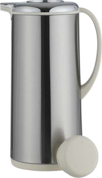 Al Saif Plus Kawasaki Thermos, 1.6 Liter, Glass Interior - Silver Off White product image 4