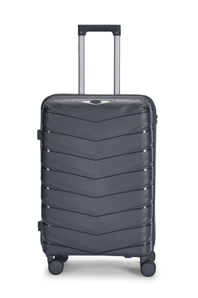 Lemra OT-8015 Lemra Polypropylene Luggage Set, 4 Sizes, 4 Wheels, 360 Degree Rotating - Dark Gray product image 3