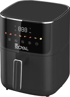 قلاية هوائية رويال، 1400 واط، 4.7 لتر، شاشة ديجيتال، RA-AFD4719 - اسود product image